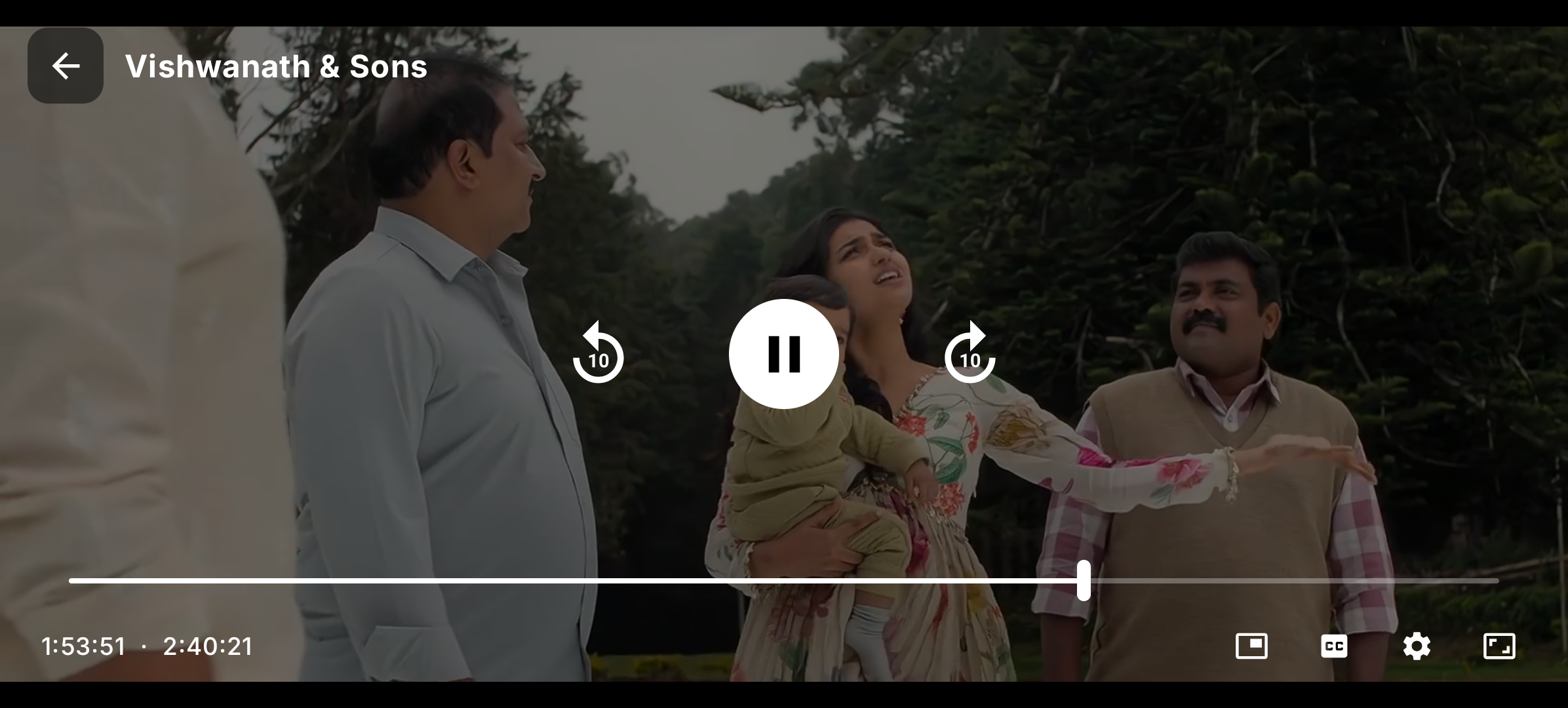 ElitePlex Video Player screen